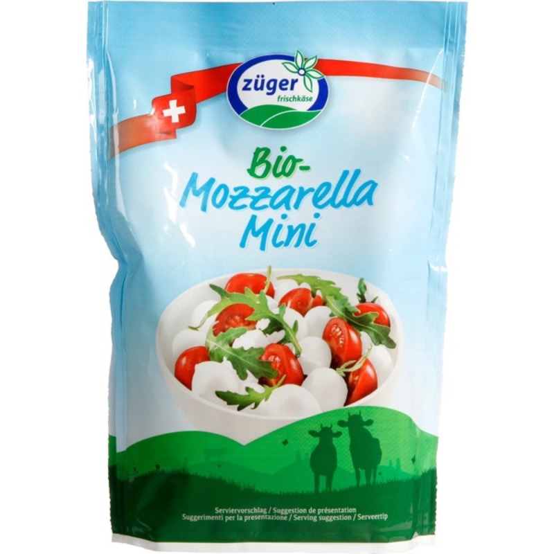 Züger Βιολογική Mozzarella Mini 150g