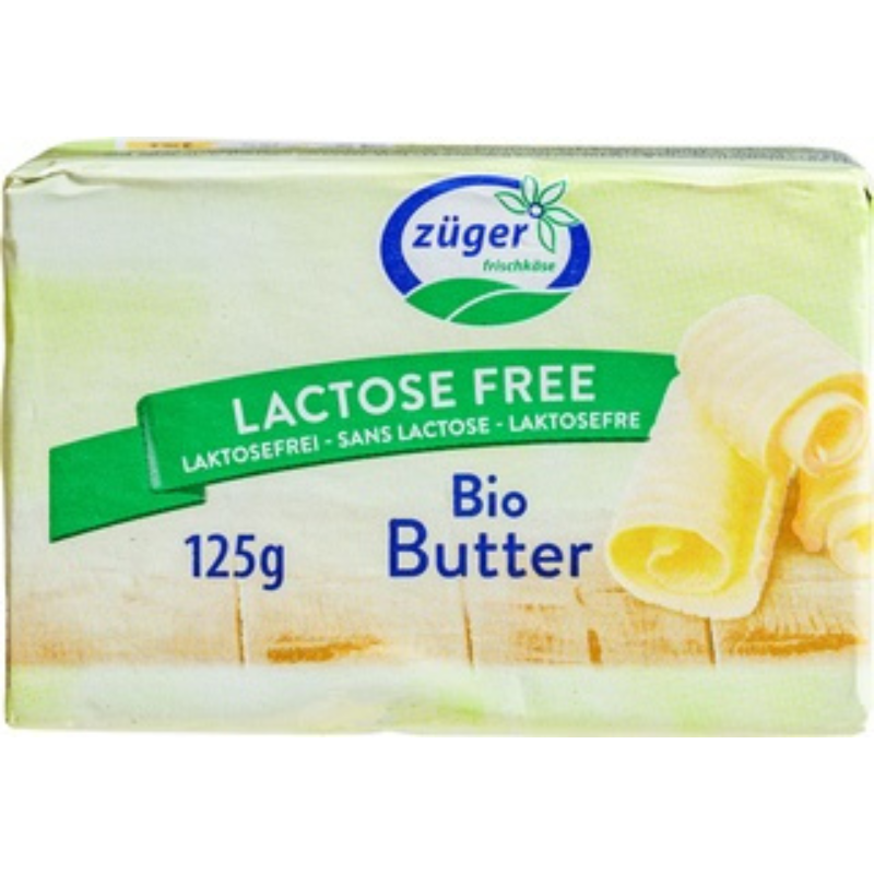 Züger Βιολογικό Βούτυρο Χωρίς Λακτόζη 125g